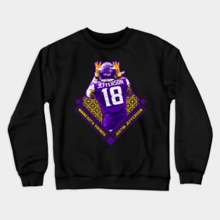 Justin Jefferson Diamond Style Crewneck Sweatshirt